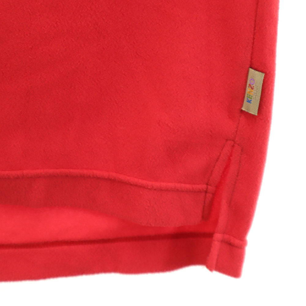 KENZO GOLF ケンゾーゴルフ 90s オールド 長袖 タートルネック フリース Tシャツ 1 レッド メンズ