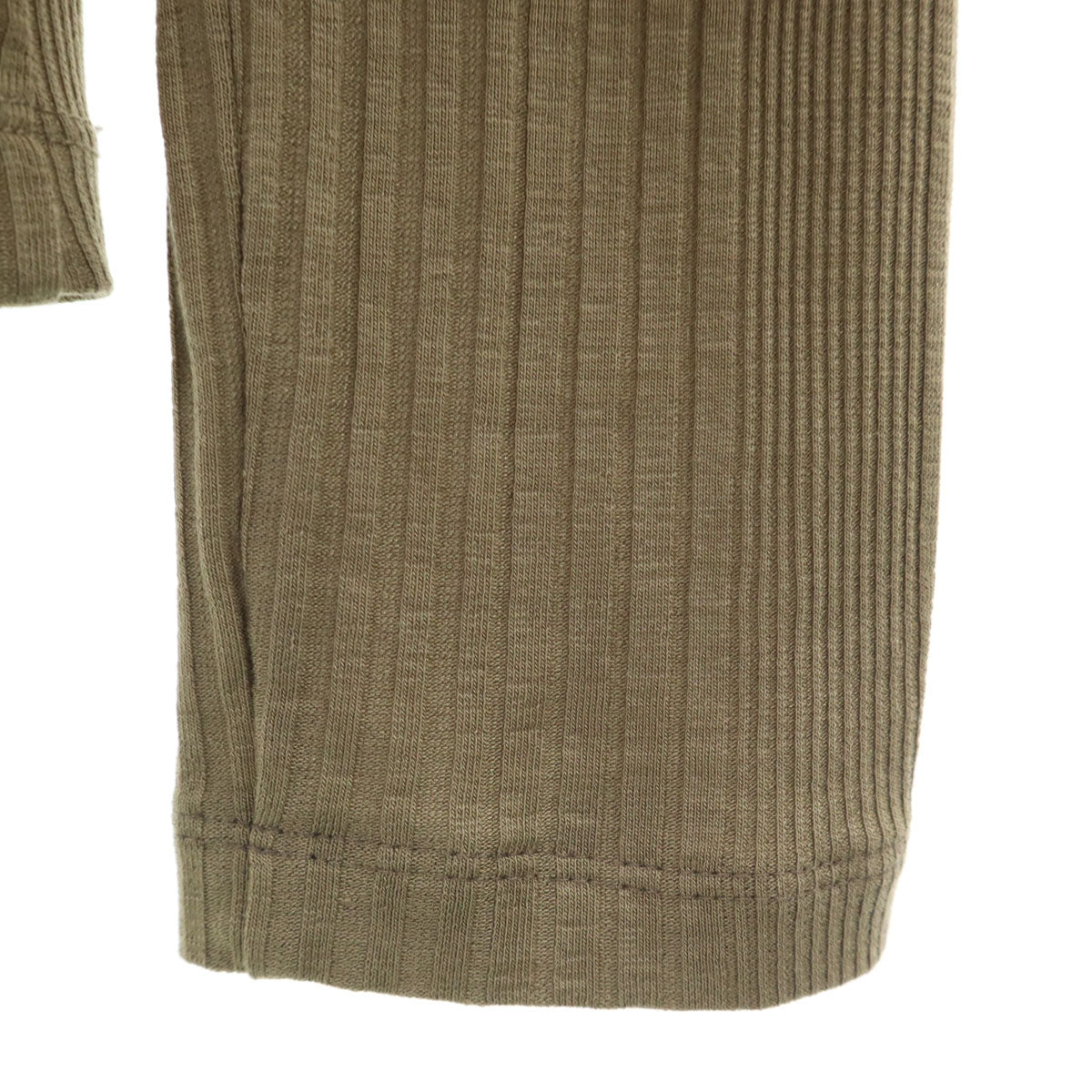 MM6 エムエムシックス 22SS イタリア製 長袖 ロゴ刺繍 カットソー S ベージュ レディース