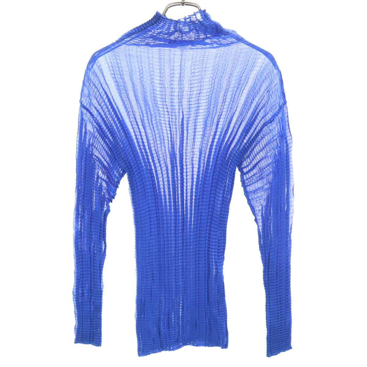 ISSEY MIYAKE イッセイミヤケ 90s オールド 長袖 ハイネック カットソー ブルー レディース