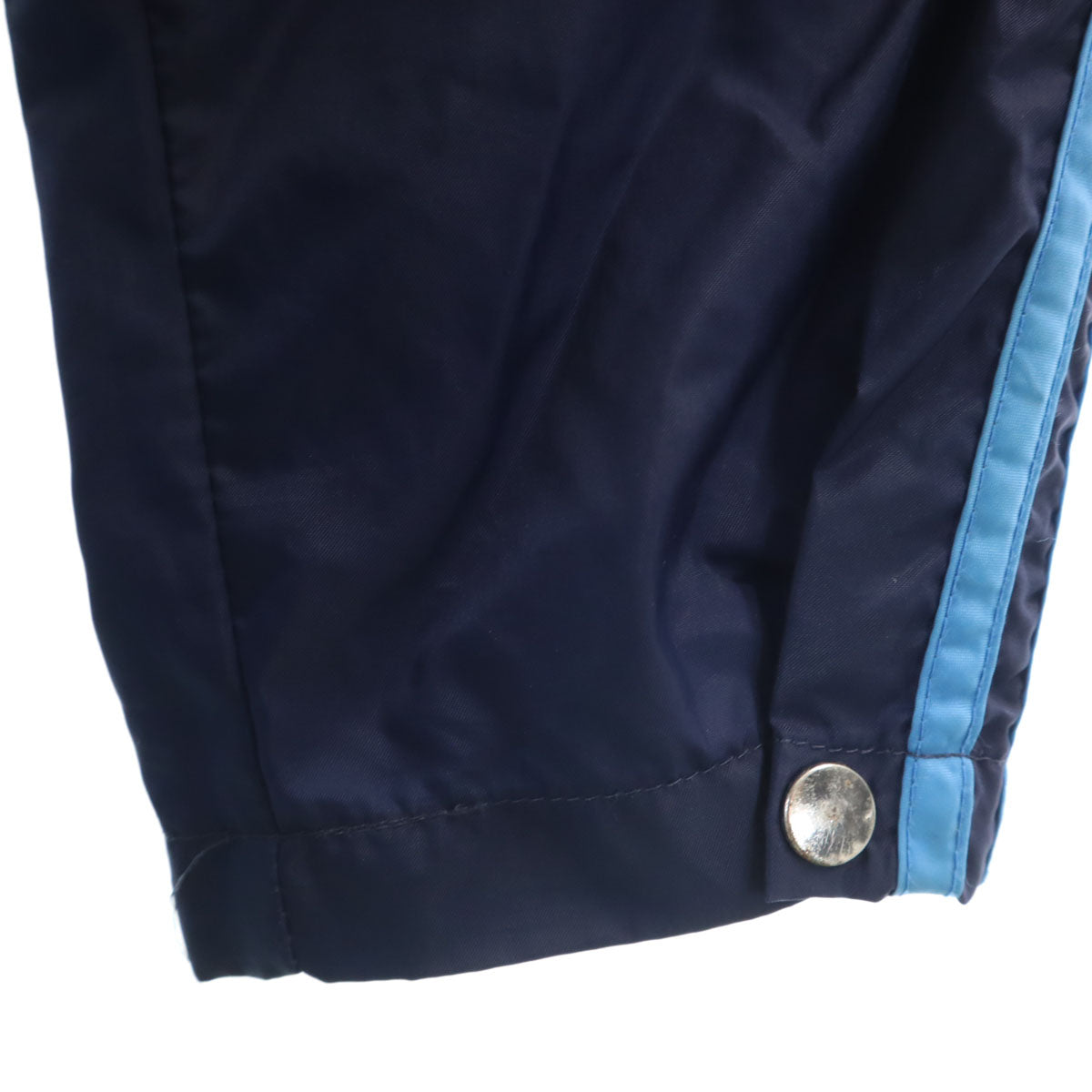 adidas アディダス 80s ヴィンテージ 万国旗タグ トレフォイルロゴ ナイロンジャケット 40 ネイビー フード付き メンズ