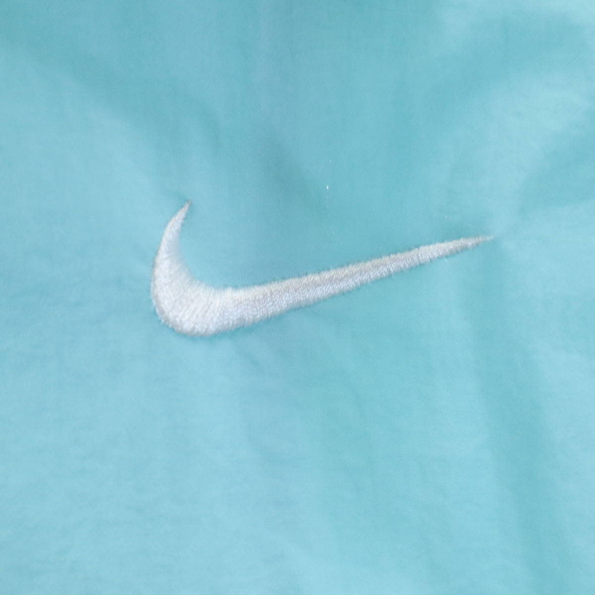 NIKE ナイキ 90s オールド 銀タグ ナイロンジャケット XL ライトブルー スウォッシュ レディース