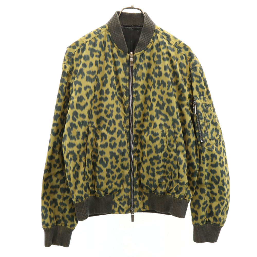 Dior ディオール 2023年秋冬 イタリア製 ヒョウ柄 ブルゾン 48 イエロー他 メンズ