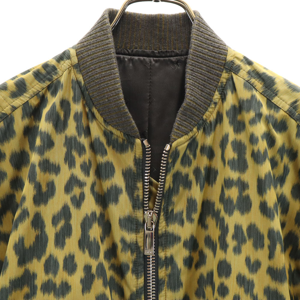 Dior ディオール 2023年秋冬 イタリア製 ヒョウ柄 ブルゾン 48 イエロー他 メンズ