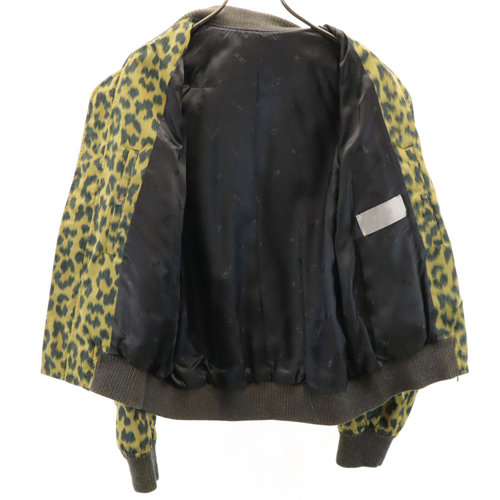 Dior ディオール 2023年秋冬 イタリア製 ヒョウ柄 ブルゾン 48 イエロー他 メンズ