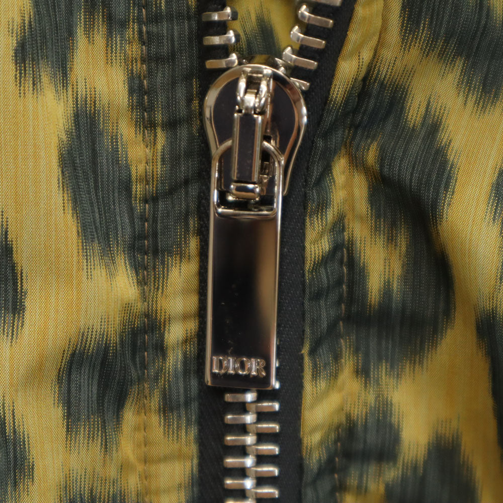 Dior ディオール 2023年秋冬 イタリア製 ヒョウ柄 ブルゾン 48 イエロー他 メンズ