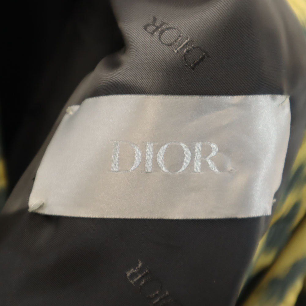 Dior ディオール 2023年秋冬 イタリア製 ヒョウ柄 ブルゾン 48 イエロー他 メンズ