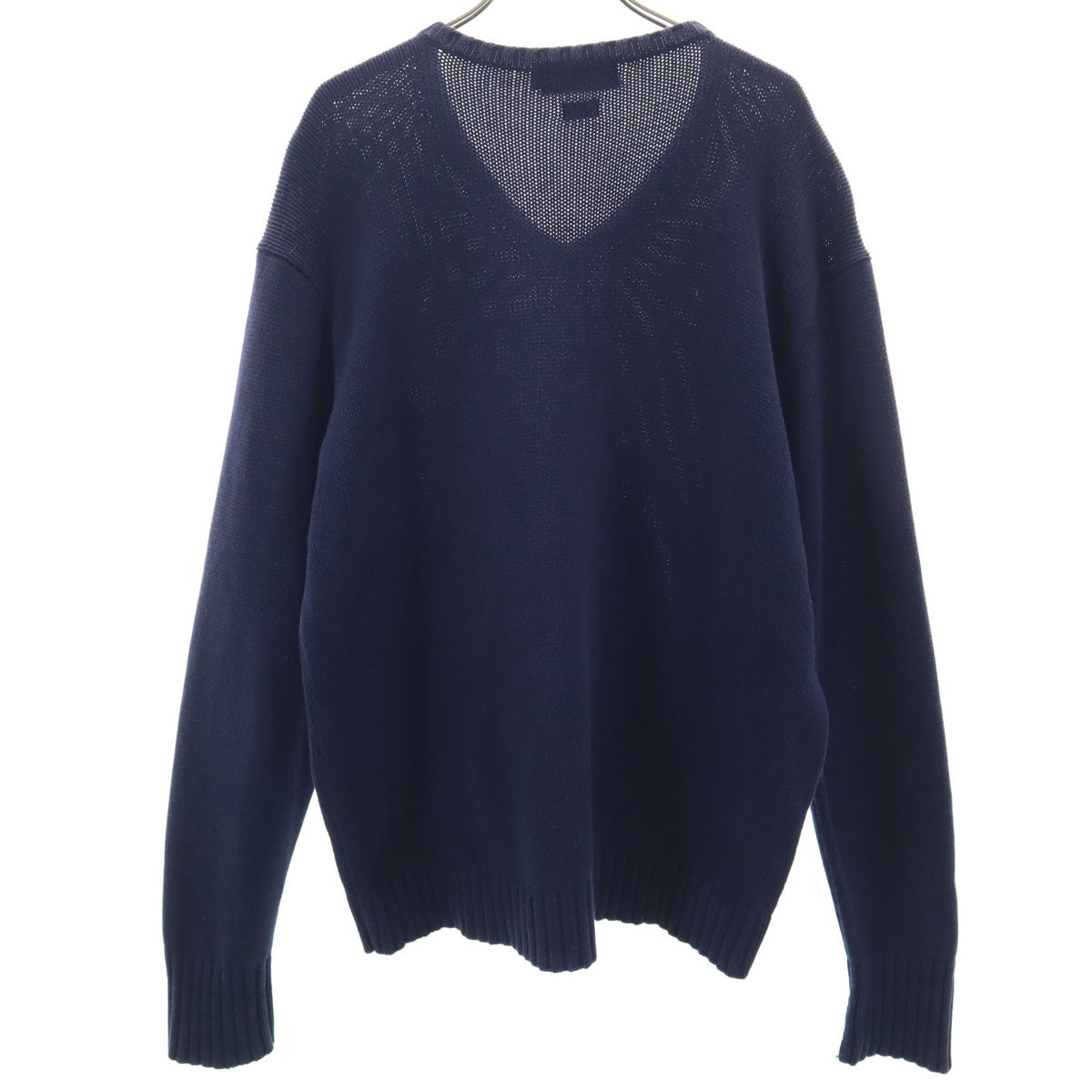 Polo by Ralph Lauren ポロバイラルフローレン 90s オールド 長袖 Vネック ニット L ネイビー メンズ