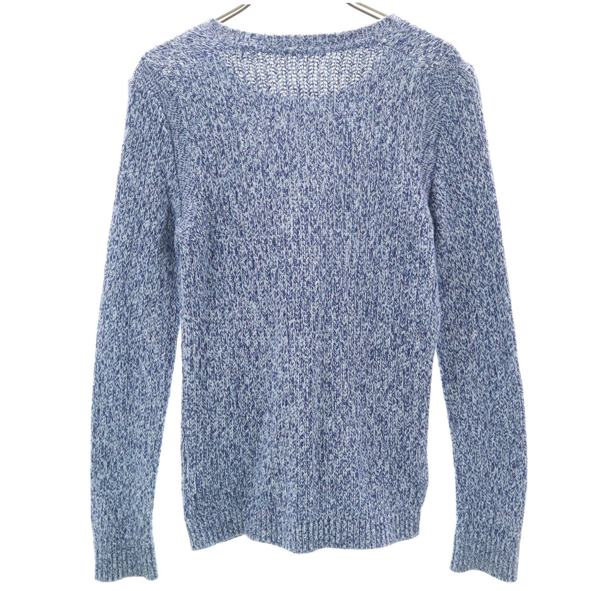 BURBERRY LONDON バーバリーロンドン 日本製 長袖 ニット 1 ブルー 三陽商会 メンズ