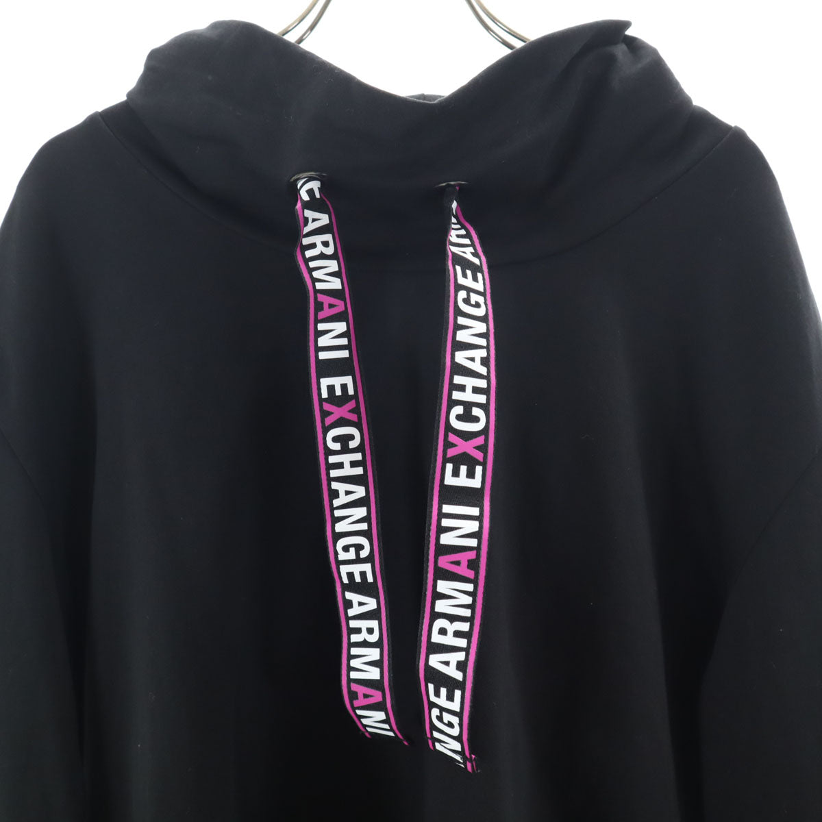 ARMANI EXCHANGE アルマーニエクスチェンジ 長袖 モックネック カットソー L ブラック レディース