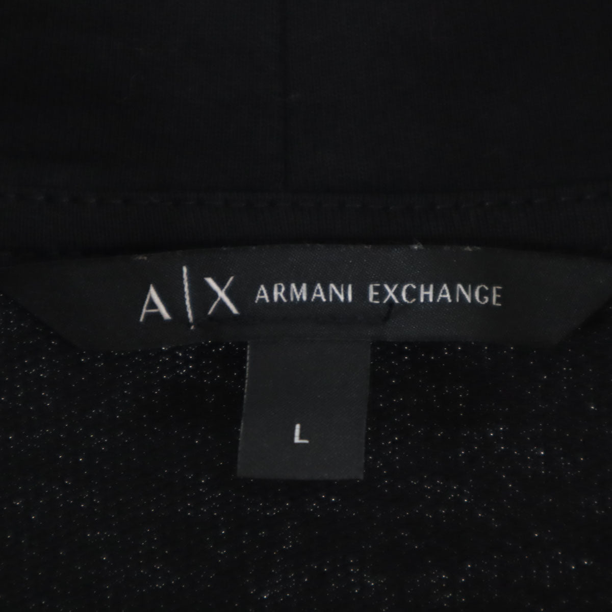 ARMANI EXCHANGE アルマーニエクスチェンジ 長袖 モックネック カットソー L ブラック レディース