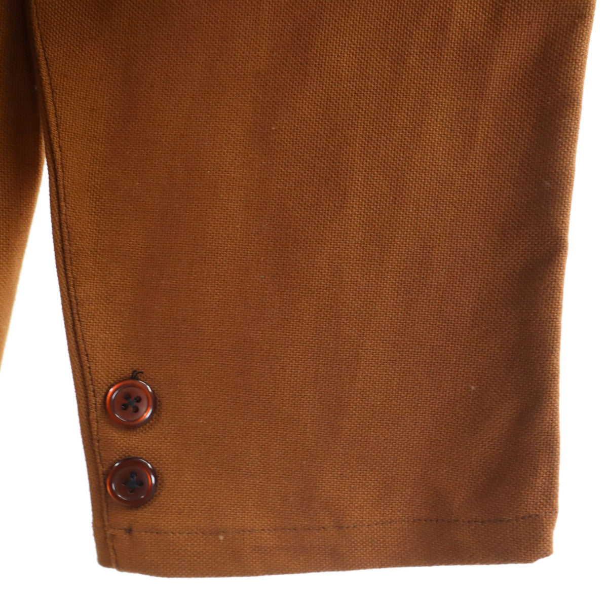 VINTAGE ヴィンテージ 70s オープンカラー ワークジャケット ブラウン メンズ