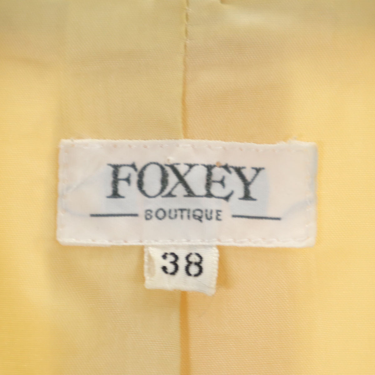 FOXEY フォクシー 日本製 テーラードジャケット 38 ベージュ レディース