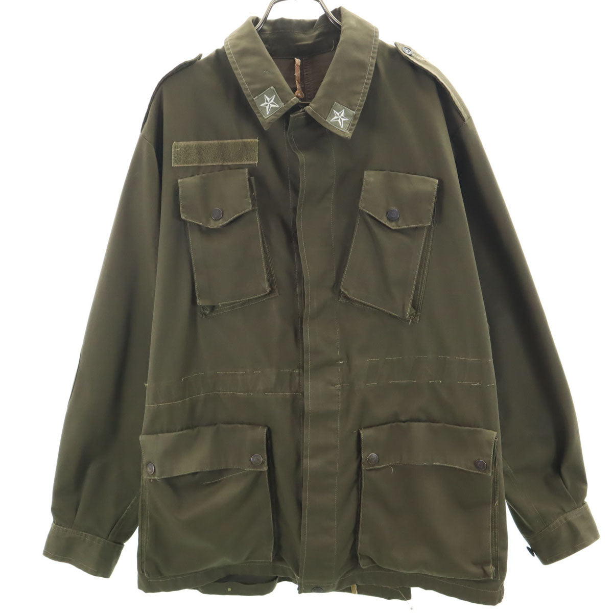 ITALIAN ARMY イタリア軍 70s ヴィンテージ コンバット ジャケット カーキ ミリタリー ユーロ メンズ