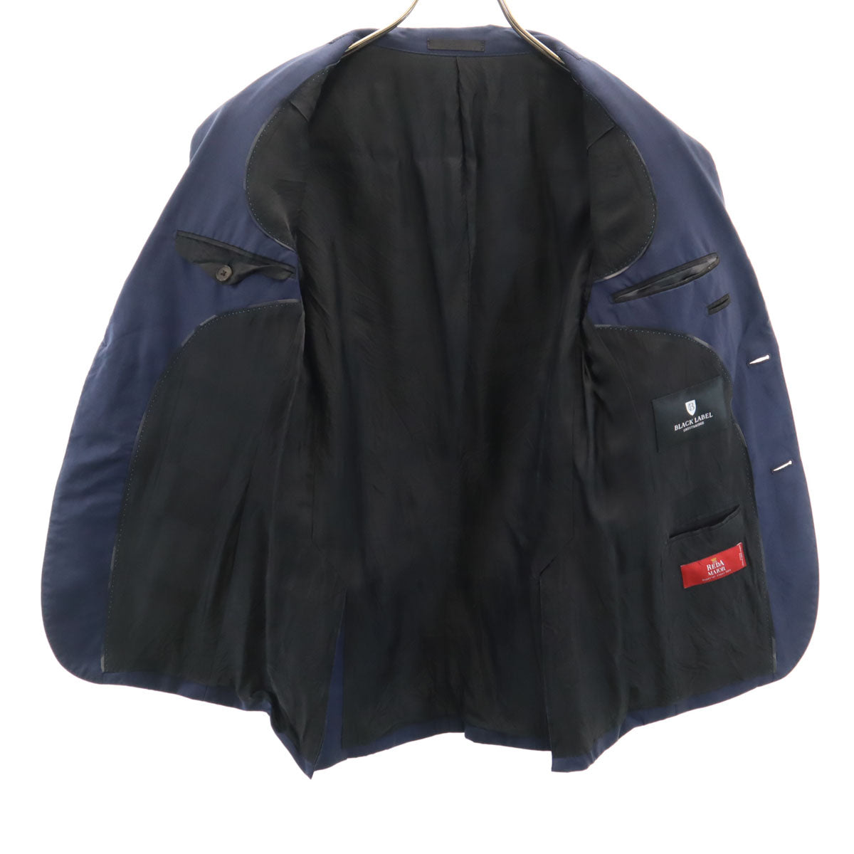 BLACK LABEL CRESTBRIDGE ブラックレーベルクレストブリッジ 日本製 ウール100％ テーラードジャケット 36R ネイビー 三陽商会 メンズ