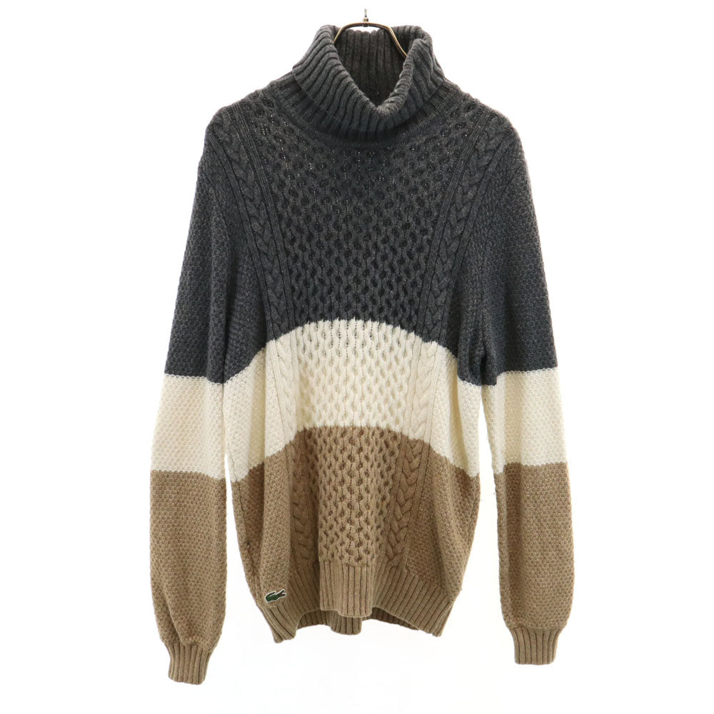 ラコステライブ 長袖 タートルネック セーター 5 グレー 他 LACOSTE L!VE ニット メンズ