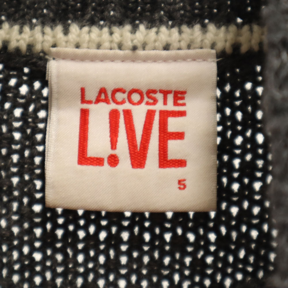 ラコステライブ 長袖 タートルネック セーター 5 グレー 他 LACOSTE L!VE ニット メンズ