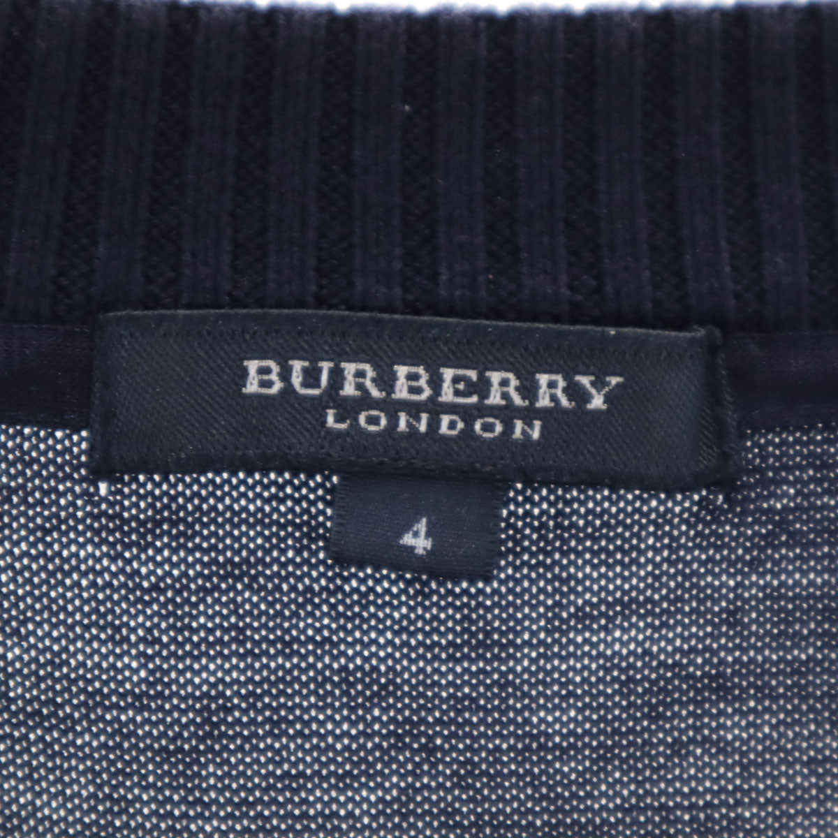 BURBERRY LONDON バーバリーロンドン 長袖 ニット 4 ネイビー 三陽商会 レディース
