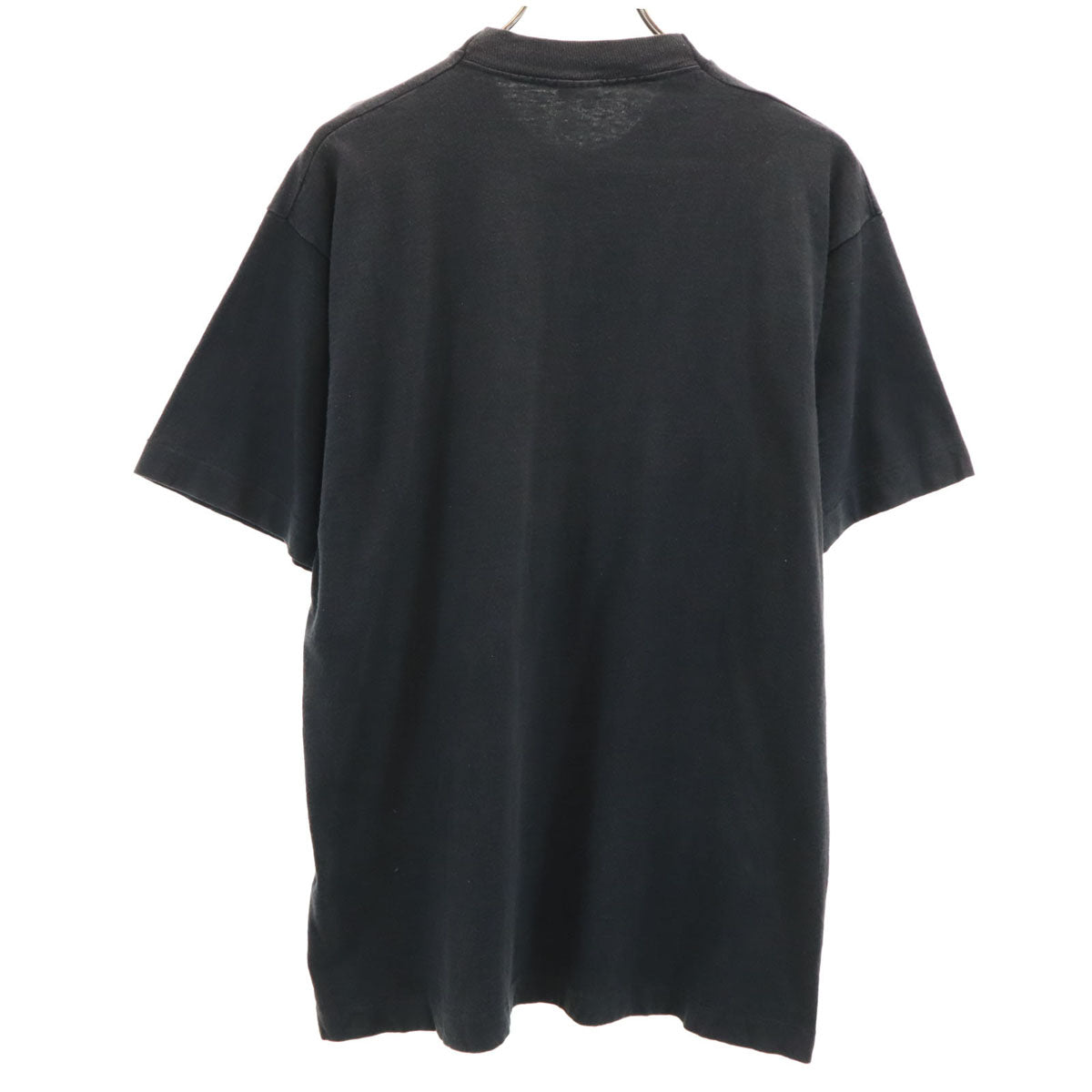 FRUIT OF THE LOOM フルーツオブザルーム 90s オールド USA製 企業モノ 半袖 シングルステッチ Tシャツ L ブラック 航空会社 メンズ