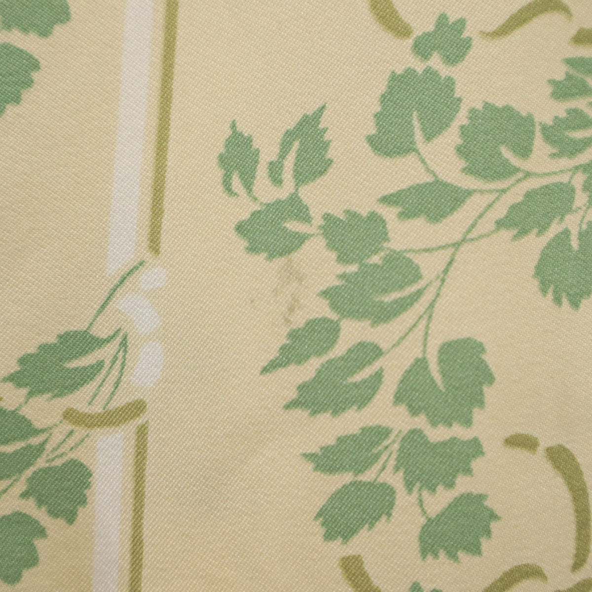 TOWNCRAFT タウンクラフト 70s ヴィンテージ 衿芯 総柄 半袖 ボックスシルエット シャツ M ベージュ×グリーン メンズ