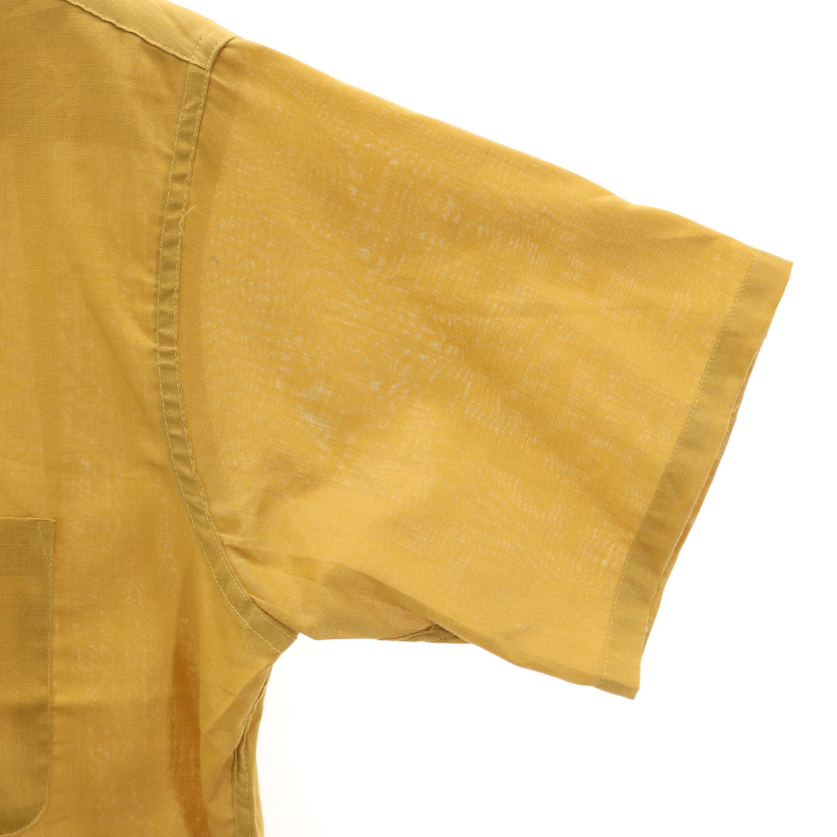 sillage コットン100% イエロー 半袖シャツ sillage コットン100% イエロー 半袖シャツ sillage コットン100