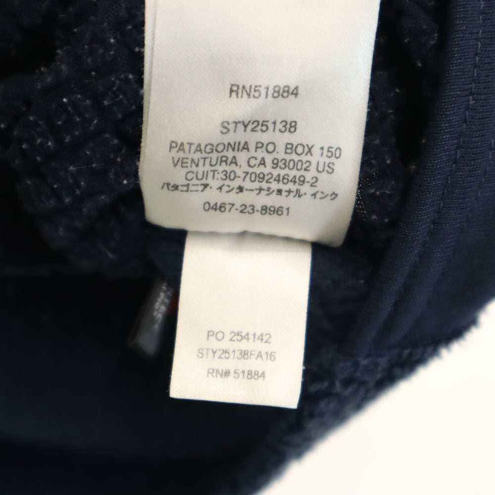 patagonia パタゴニア 25138FA16 フリースジャケット S ネイビー アウトドア メンズ