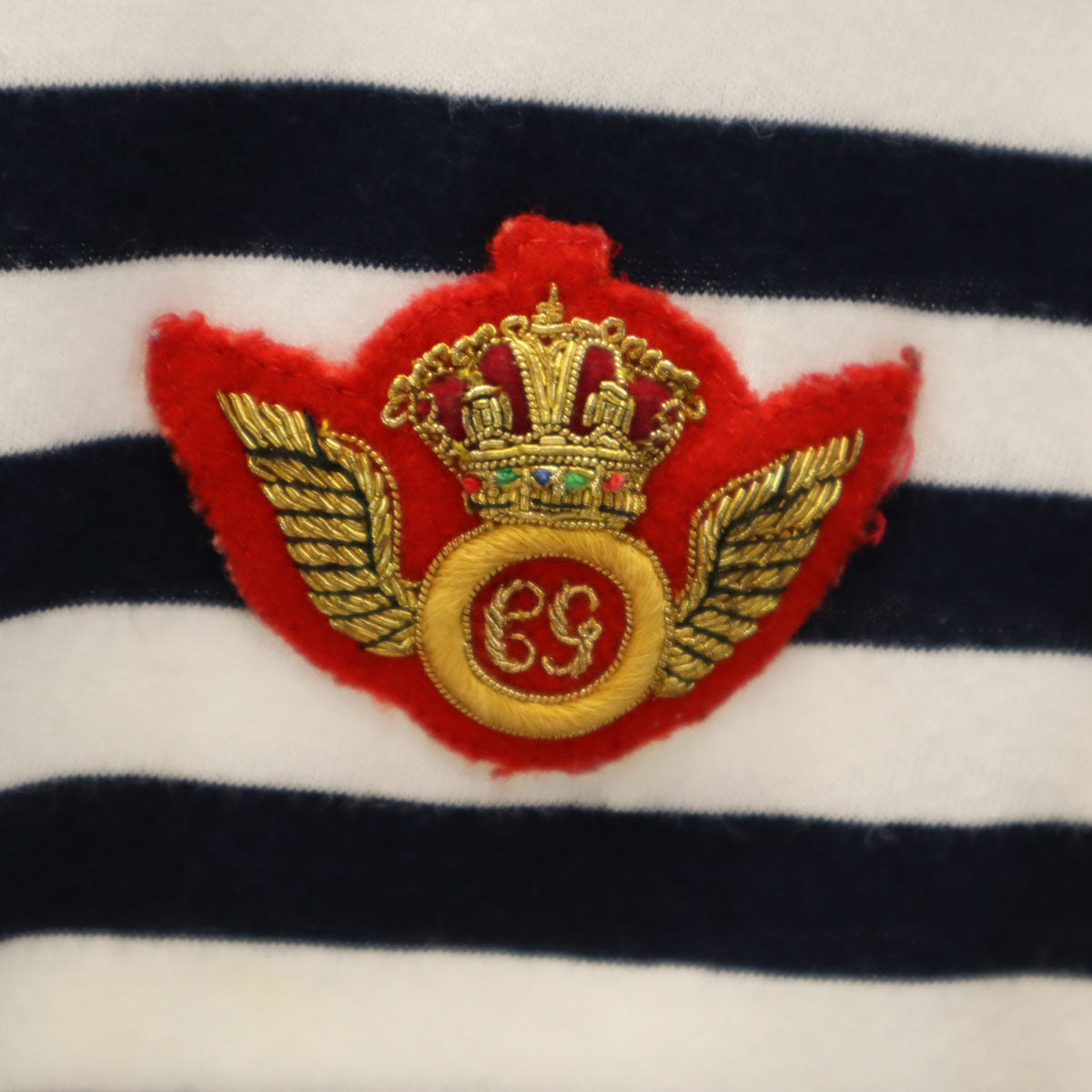 Comme des Garcons Comme des Garcons コムデギャルソンコムデギャルソン フランス製 ボーダー柄 長袖 カットソー S ホワイト レディース