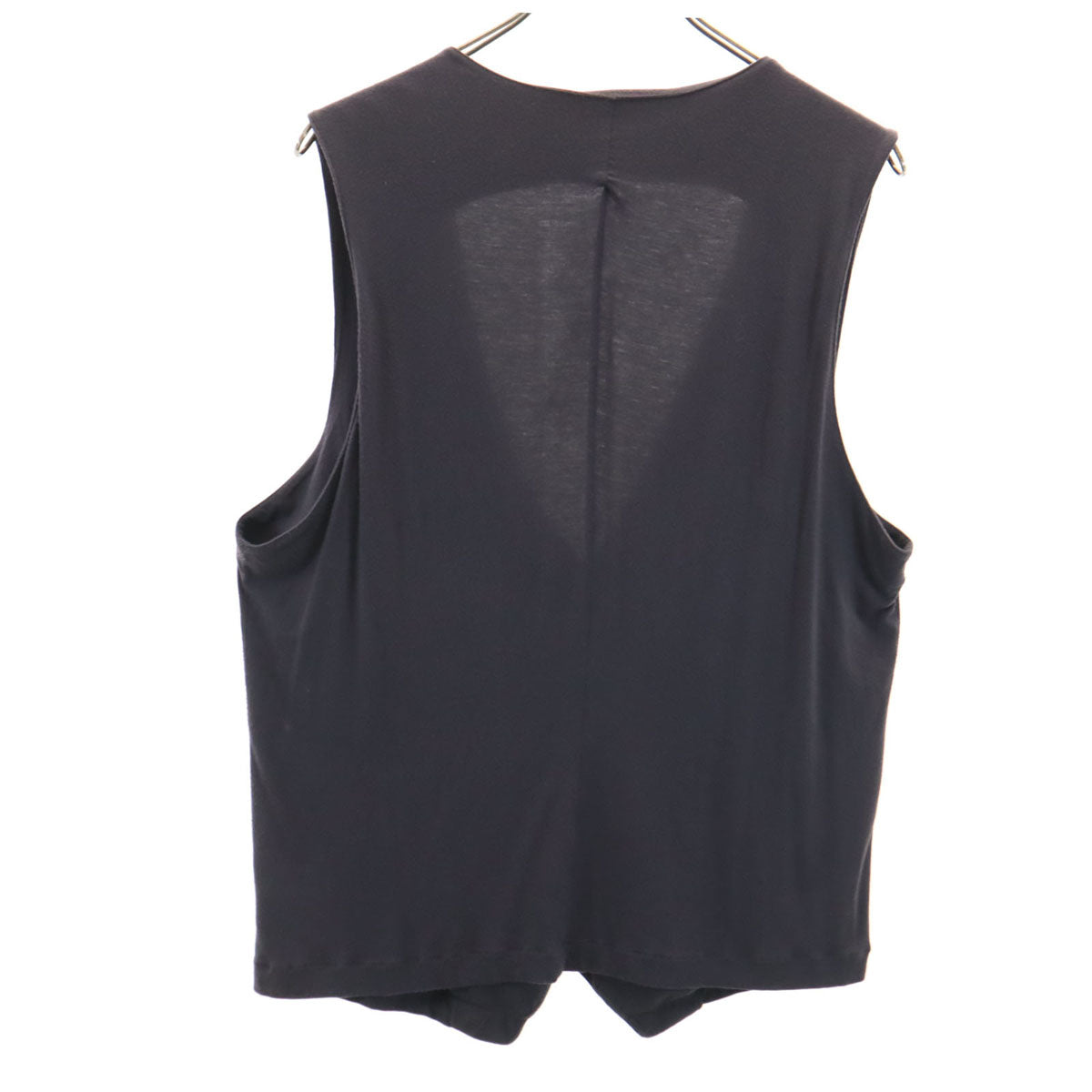 Emporio Armani エンポリオアルマーニ Vネック ベスト XL チャコールグレー レディース