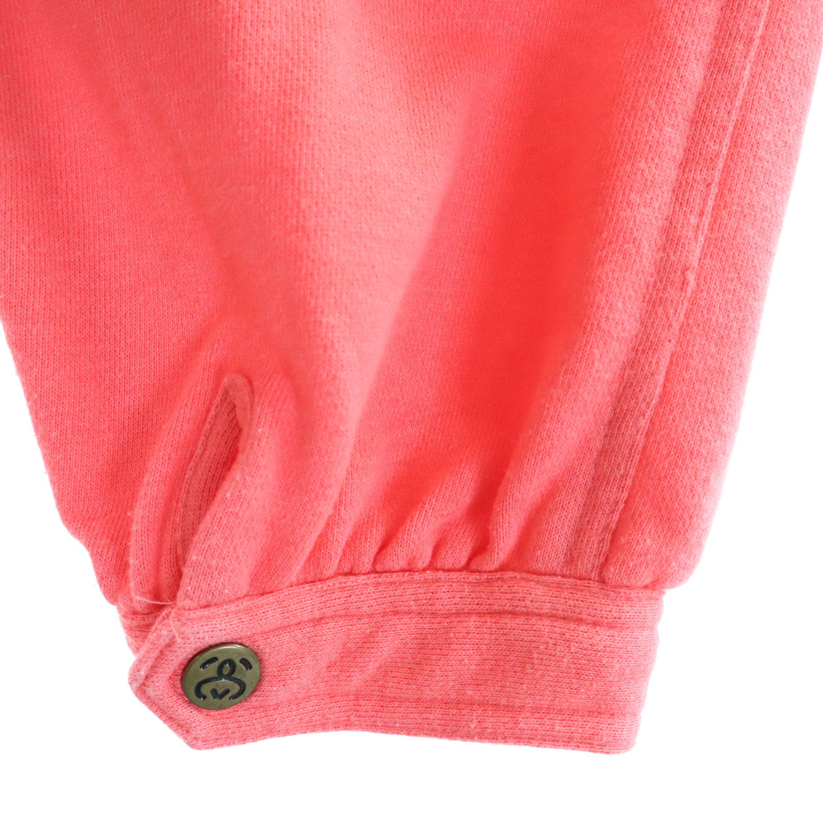 STUSSY ステューシー 7分袖 スウェット ブルゾン S ピンク ジャケット レディース