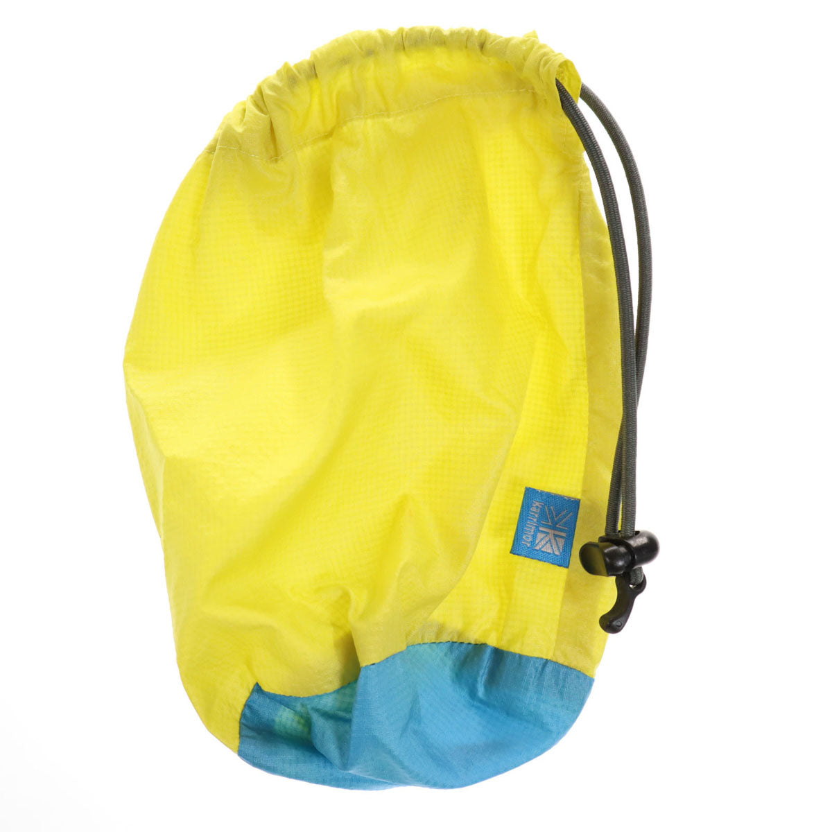 Karrimor カリマー バイカラー ナイロンジャケット S ブルー系×イエロー アウトドア 収納袋付き レディース