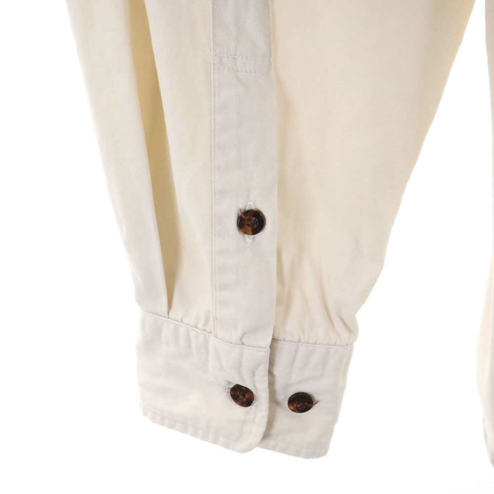 NAUTICA ノーティカ 90s 日本製 オールド 長袖 シャツ L アイボリー メンズ