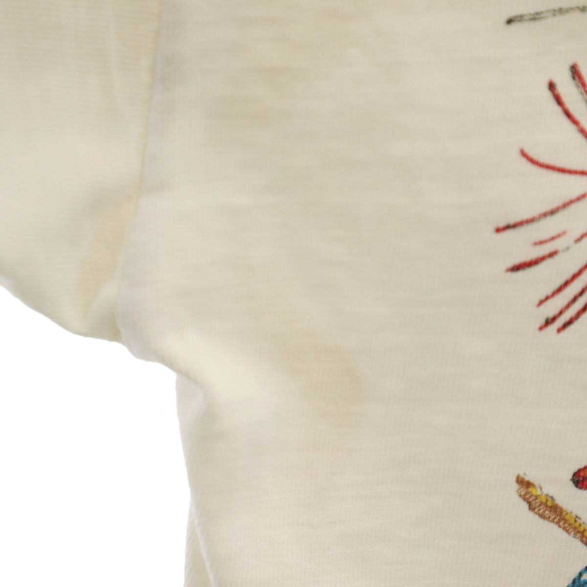 OLD オールド 90s 昆虫 半袖 シングルステッチ プリント Tシャツ ホワイト メンズ