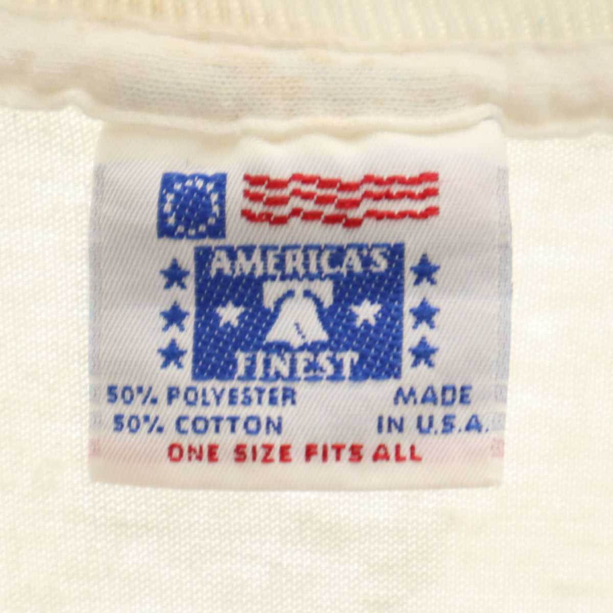 80s ヴィンテージ USA製 猫 半袖 シングルステッチ プリント Tシャツ free ホワイト メンズ