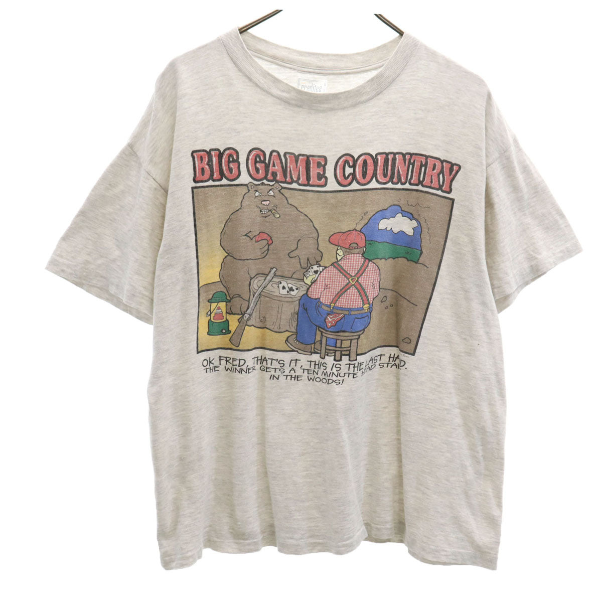 90s オールド 半袖 シングルステッチ Tシャツ L グレー メンズ