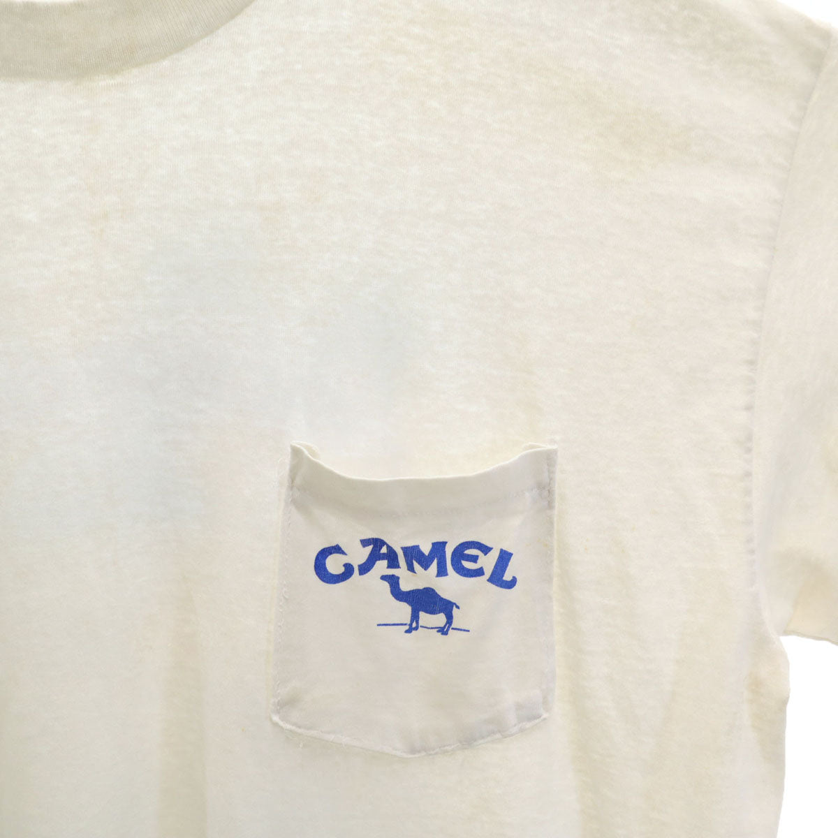 CAMEL キャメル 90s オールド バックプリント キャメル 半袖 シングルステッチ ワンポイント Tシャツ XL ホワイト メンズ