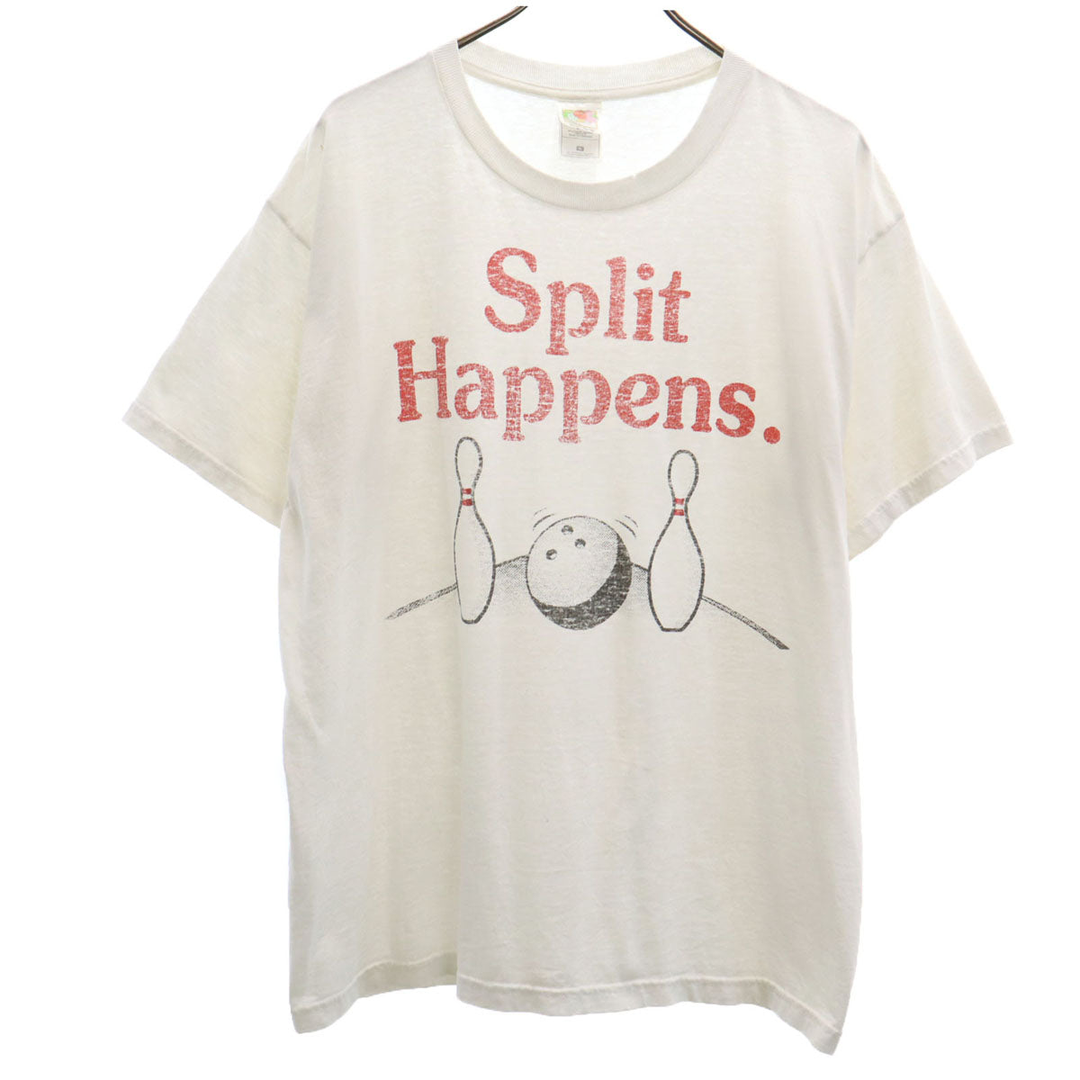 FRUIT OF THE LOOM フルーツオブザルーム 90s 00s オールド ボウリング 半袖 Tシャツ XL ホワイト BEST メンズ