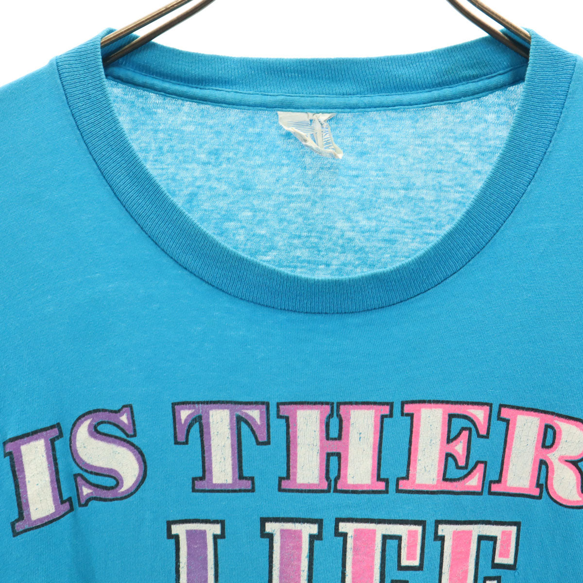 SUN SPORTSWEAR サン スポーツウェア 80s ヴィンテージ USA製 ガーフィールド 半袖 シングルステッチ プリント Tシャツ L ライトブルー Garfield メンズ