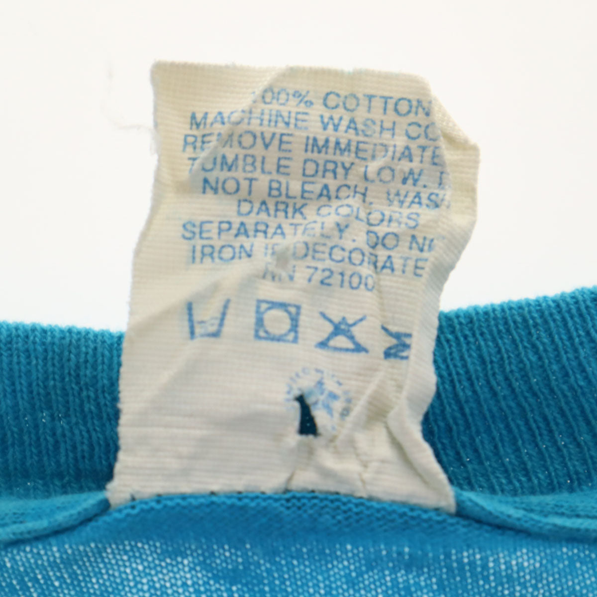 SUN SPORTSWEAR サン スポーツウェア 80s ヴィンテージ USA製 ガーフィールド 半袖 シングルステッチ プリント Tシャツ L ライトブルー Garfield メンズ