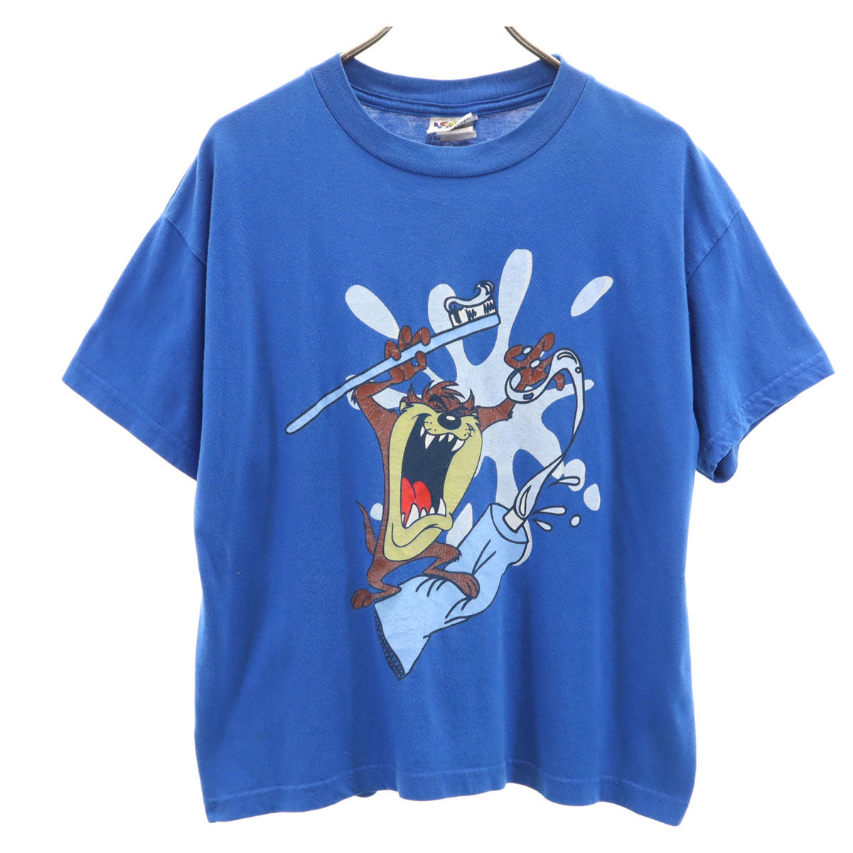 LOONEY TUNES ルーニーテューンズ 90s オールド タズマニアンデビル 半袖 Tシャツ S ブルー メンズ