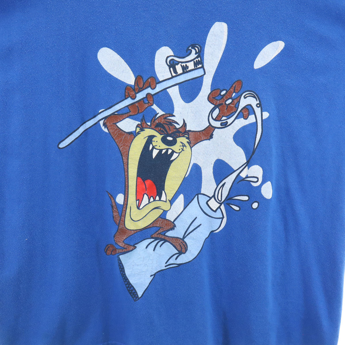 LOONEY TUNES ルーニーテューンズ 90s オールド タズマニアンデビル 半袖 Tシャツ S ブルー メンズ
