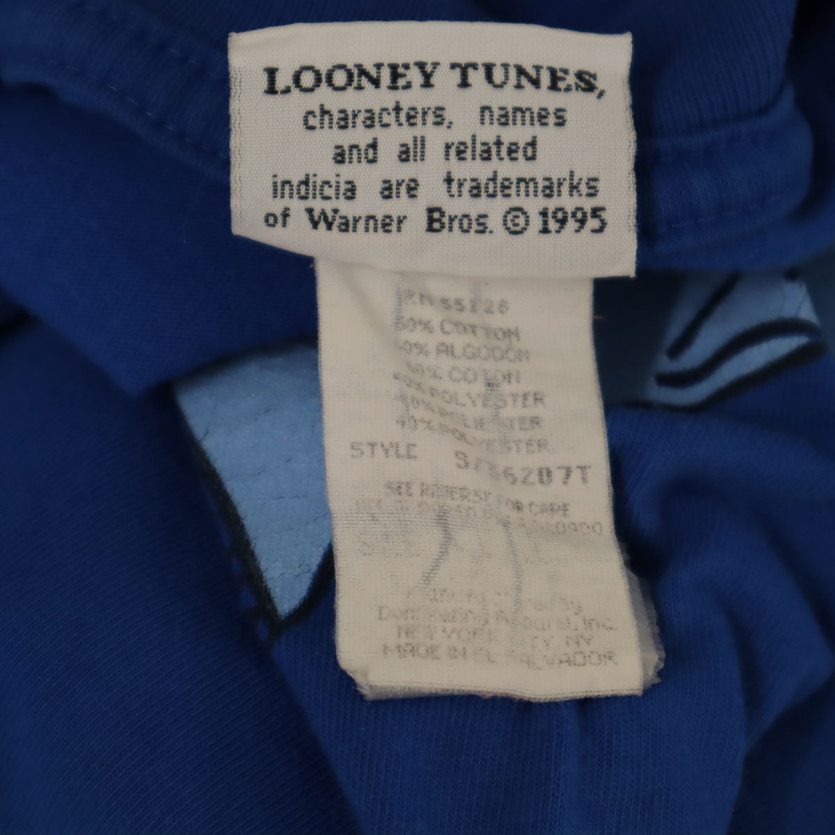 LOONEY TUNES ルーニーテューンズ 90s オールド タズマニアンデビル 半袖 Tシャツ S ブルー メンズ