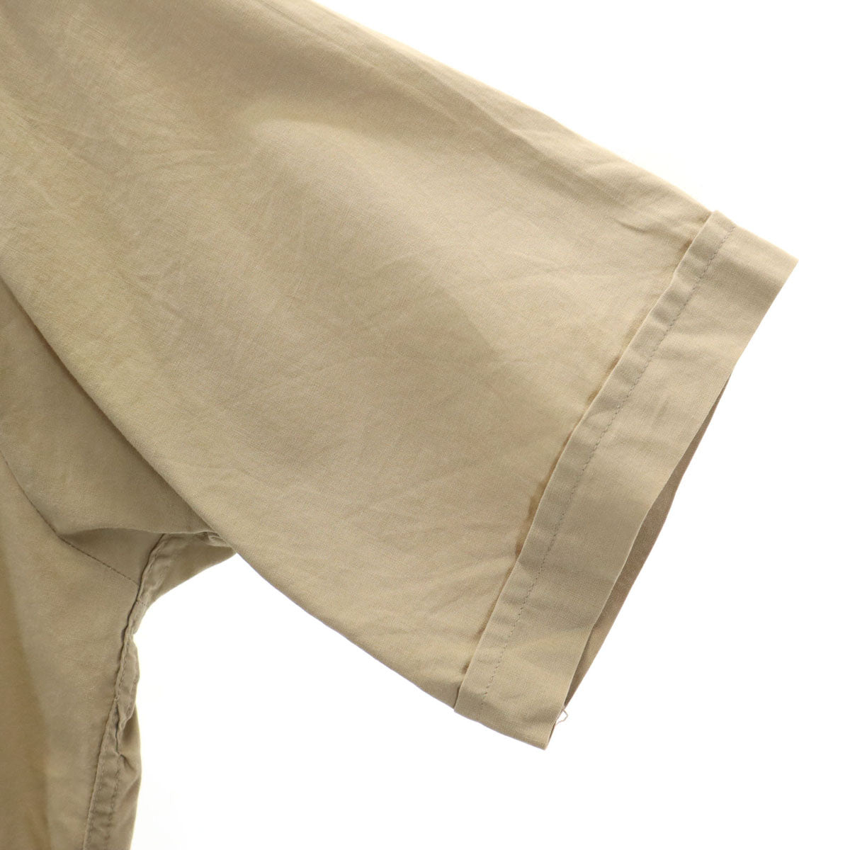 ARROW アロー 60s USA製 ヴィンテージ 開襟 半袖 オープンカラーシャツ S ベージュ メンズ