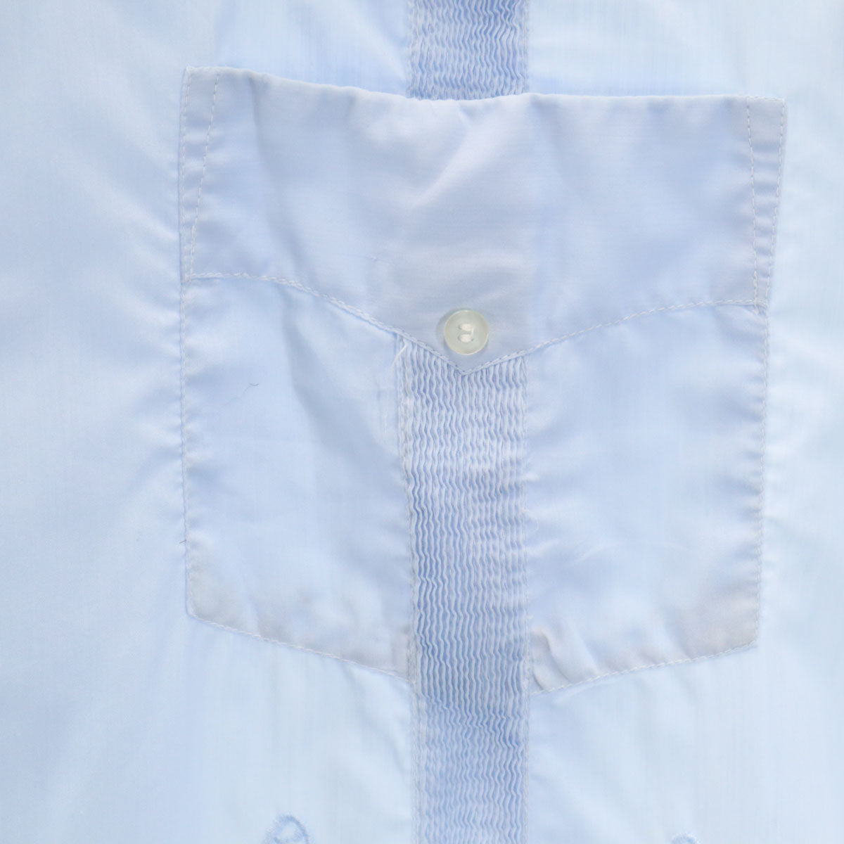 70s 80s ヴィンテージ 半袖 オープンカラー キューバシャツ L 水色 メンズ