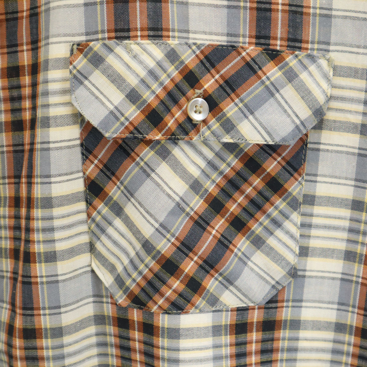 BIG MAC ビッグマック 70s ヴィンテージ チェック柄 半袖 シャツ XL グレー JCPenney メンズ