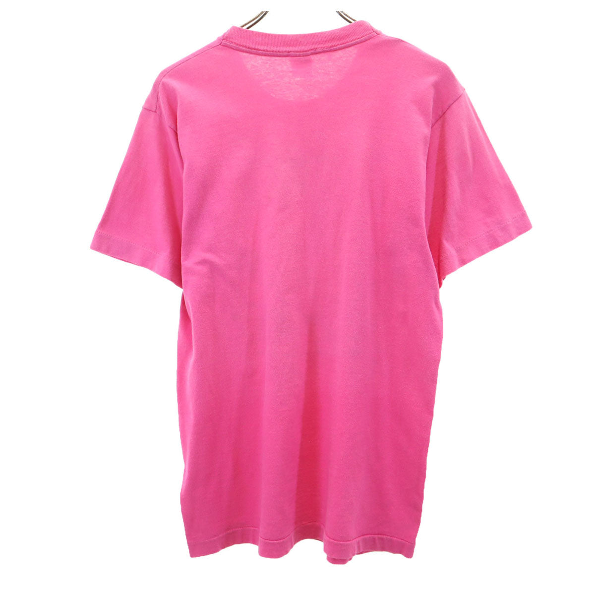 FRUIT OF THE LOOM フルーツオブザルーム 90s オールド USA製 半袖 シングルステッチ メッセージ Tシャツ M ピンク メンズ