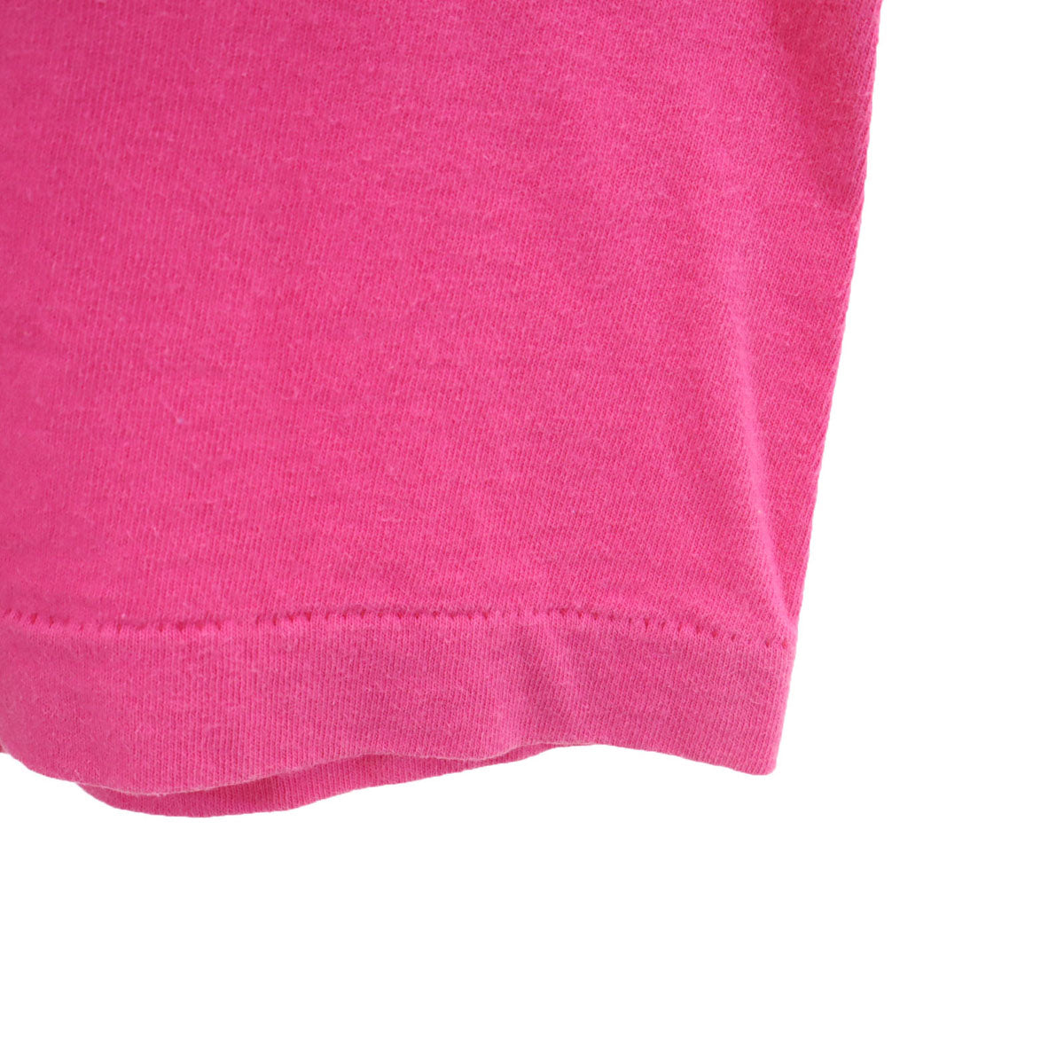 FRUIT OF THE LOOM フルーツオブザルーム 90s オールド USA製 半袖 シングルステッチ メッセージ Tシャツ M ピンク メンズ