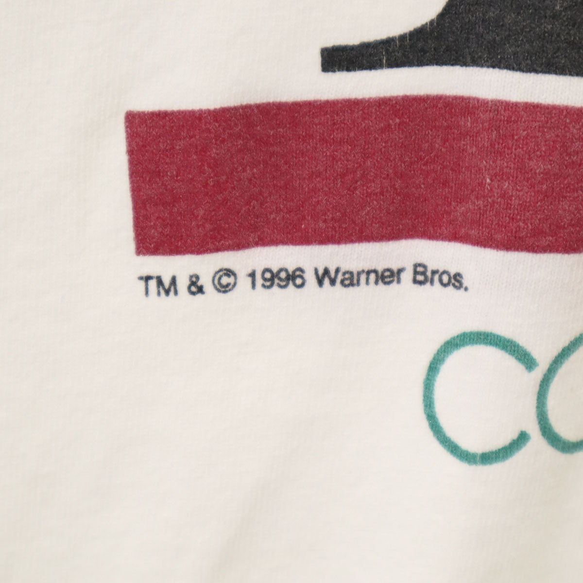 90s オールド メキシコ製 タズマニアンデビル 半袖 両面プリント Tシャツ L ホワイト ワーナーブラザーズ メンズ