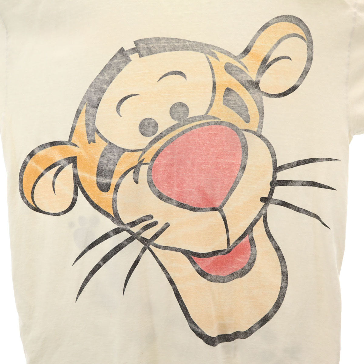THE Disney STORE ザディズニーストア 90s オールド USA製 ティガー 半袖 シングルステッチ 両面プリント Tシャツ free ホワイト メンズ