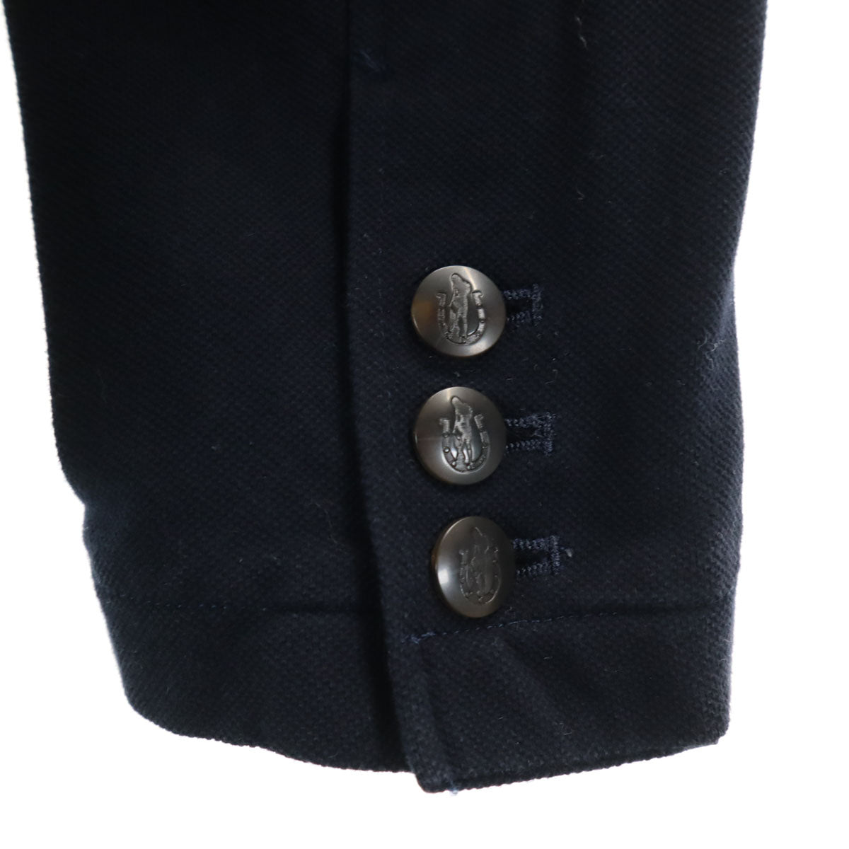 HYSTERIC GLAMOUR ヒステリックグラマー 日本製 テーラードジャケット M ネイビー 鹿の子 ブレザー アンコン メンズ