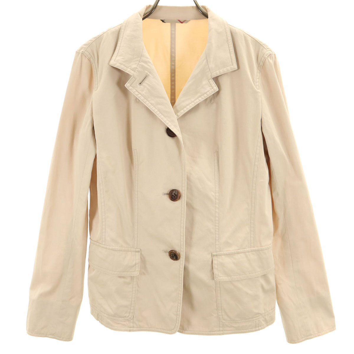 BURBERRY LONDON バーバリーロンドン テーラードジャケット 38 ベージュ 三陽商会 レディース