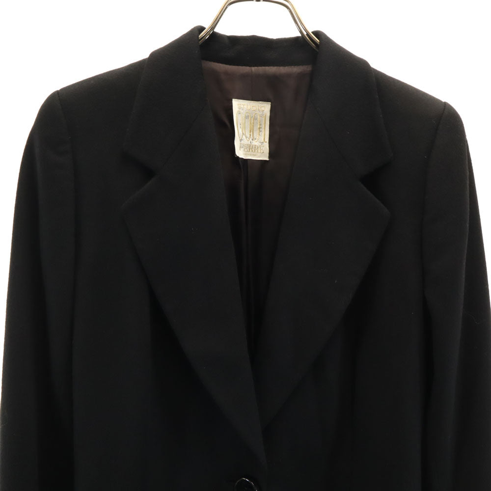 ストゥーディオフェレ ウールブレンド イタリア製 テーラードジャケット 8 ブラック レディース
